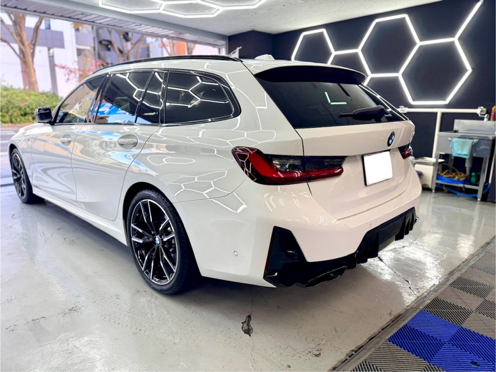 BMW M340ツーリング 洗車 コーティング 横浜 西区 戸部町