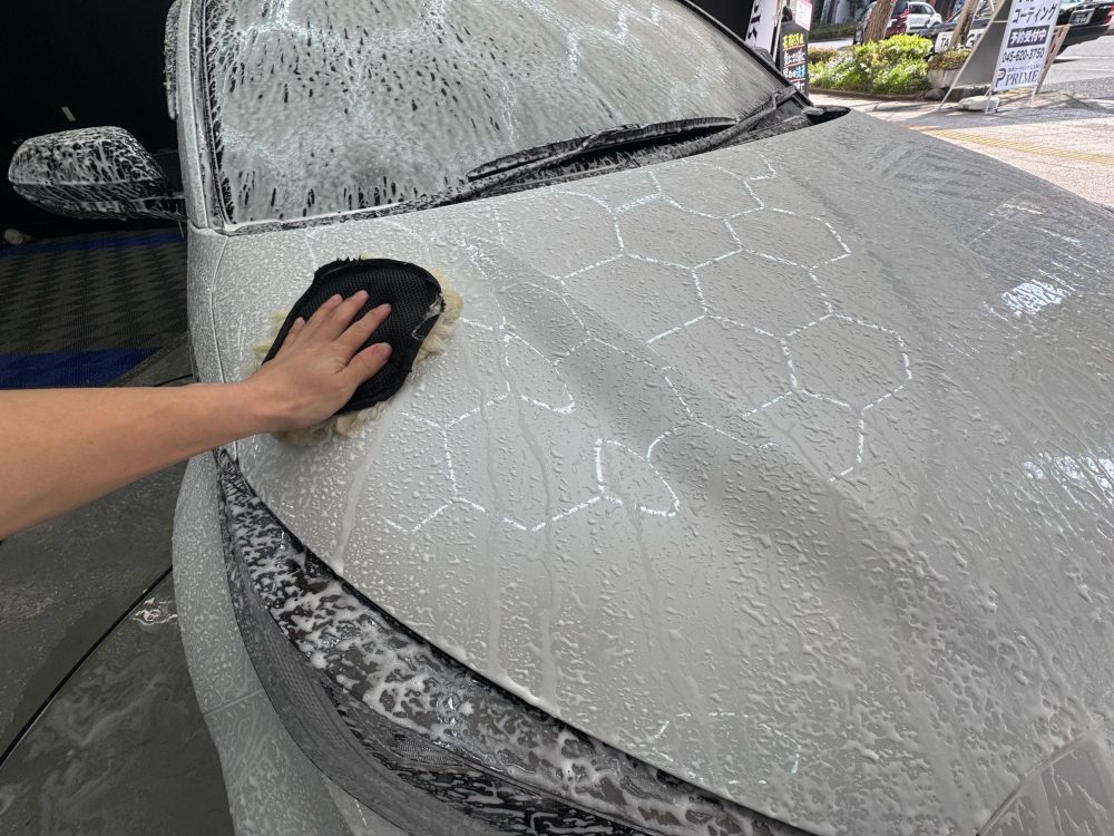 トヨタ GRヤリス ムートングローブ ムートン洗車 横浜 西区 戸部町