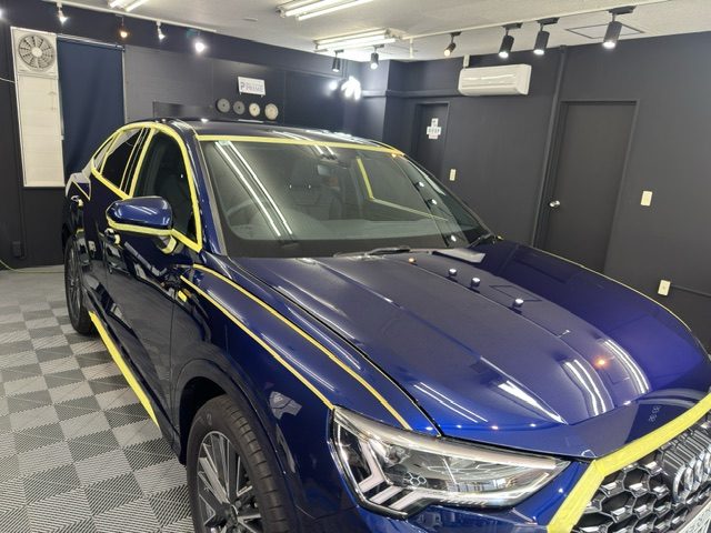 アウディQ3 マスキングテープ 養生