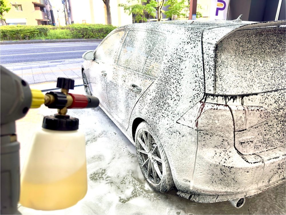 フォルクスワーゲン ゴルフGTI 酸性シャンプー ３PH洗車 横浜