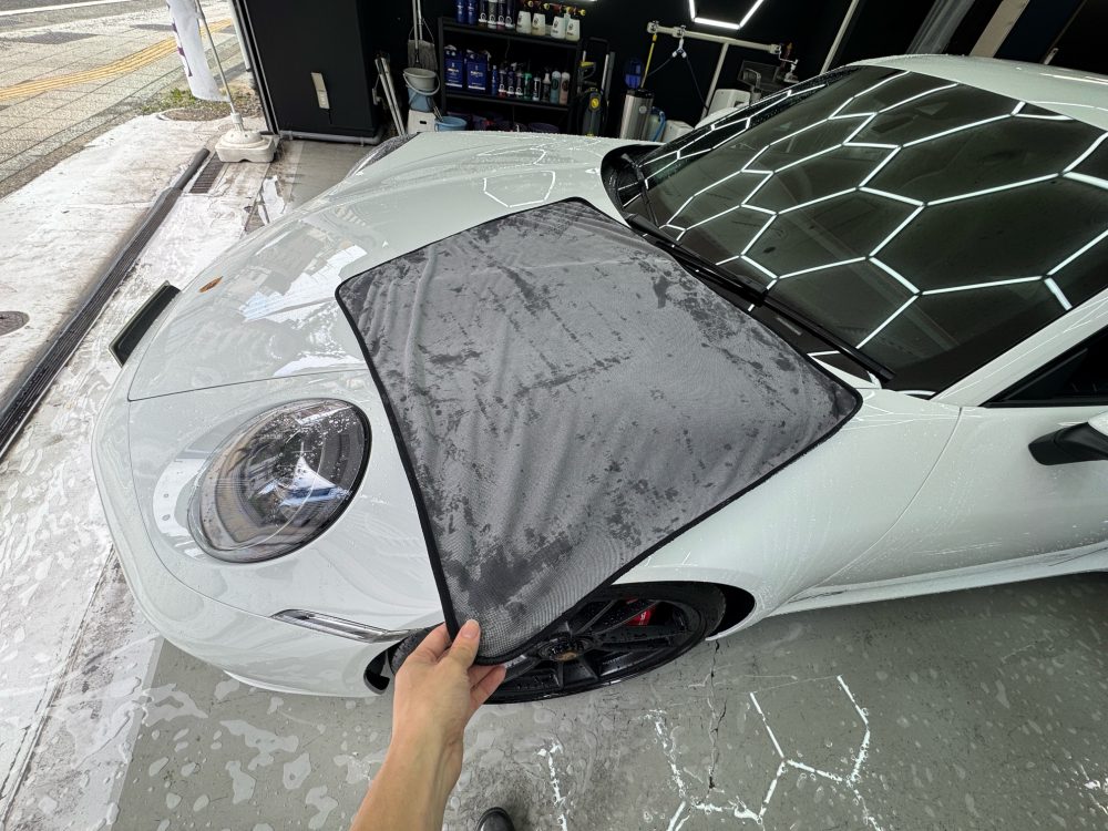 ポルシェ カレラ 911 大判マイクロファイバータオル 拭き取り 横浜