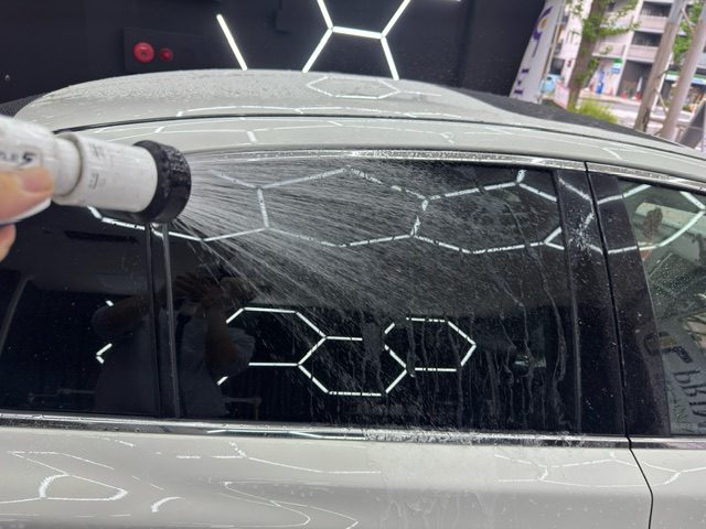 日産スカイライン 純水洗車 横浜 西区 戸部町