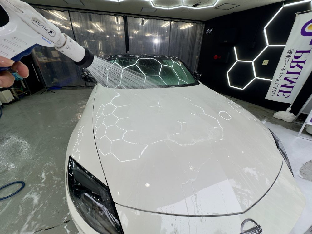 日産 フェアレディZ 純水 純水洗車 手洗い洗車 横浜