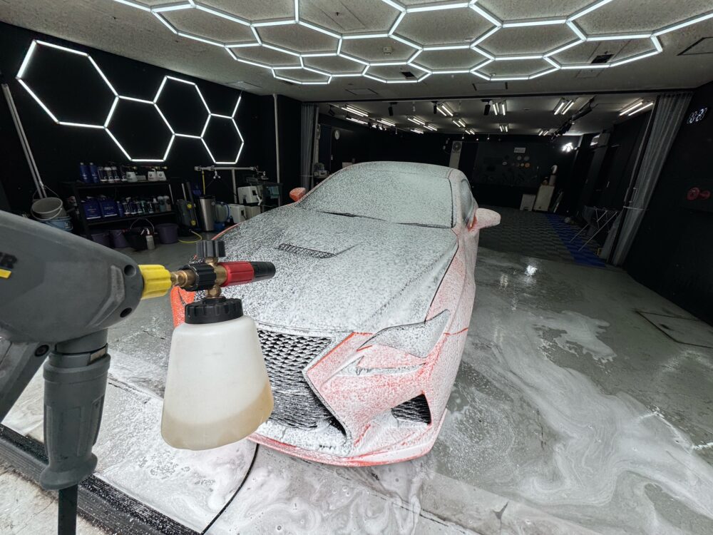 レクサス RCF 酸性シャンプー フォームガン 横浜