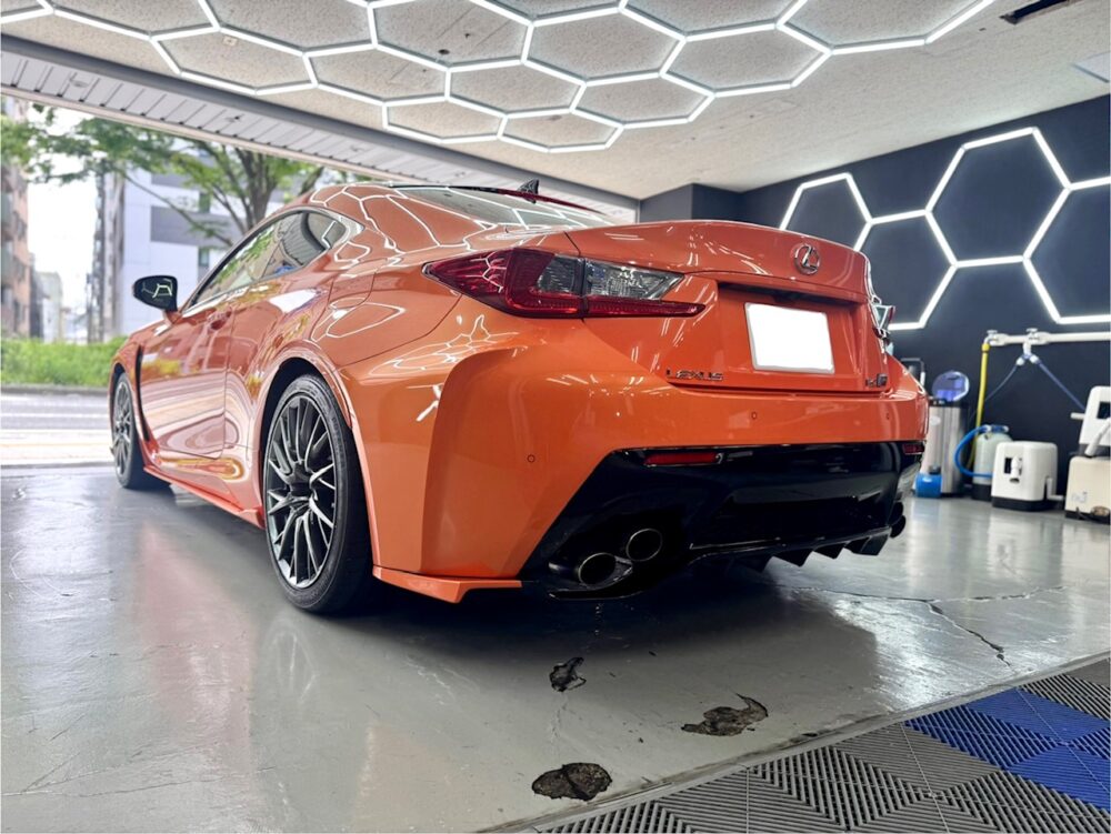 レクサス RCF ３PH洗車 横浜中華街 山下公園 マリンタワー 横浜ハンマーヘッド