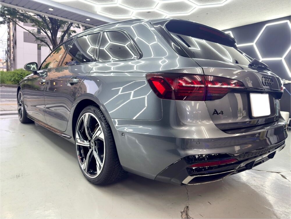 アウディA4アバント 純水洗車 手洗い洗車 横浜 みなとみらい ランドマークタワー