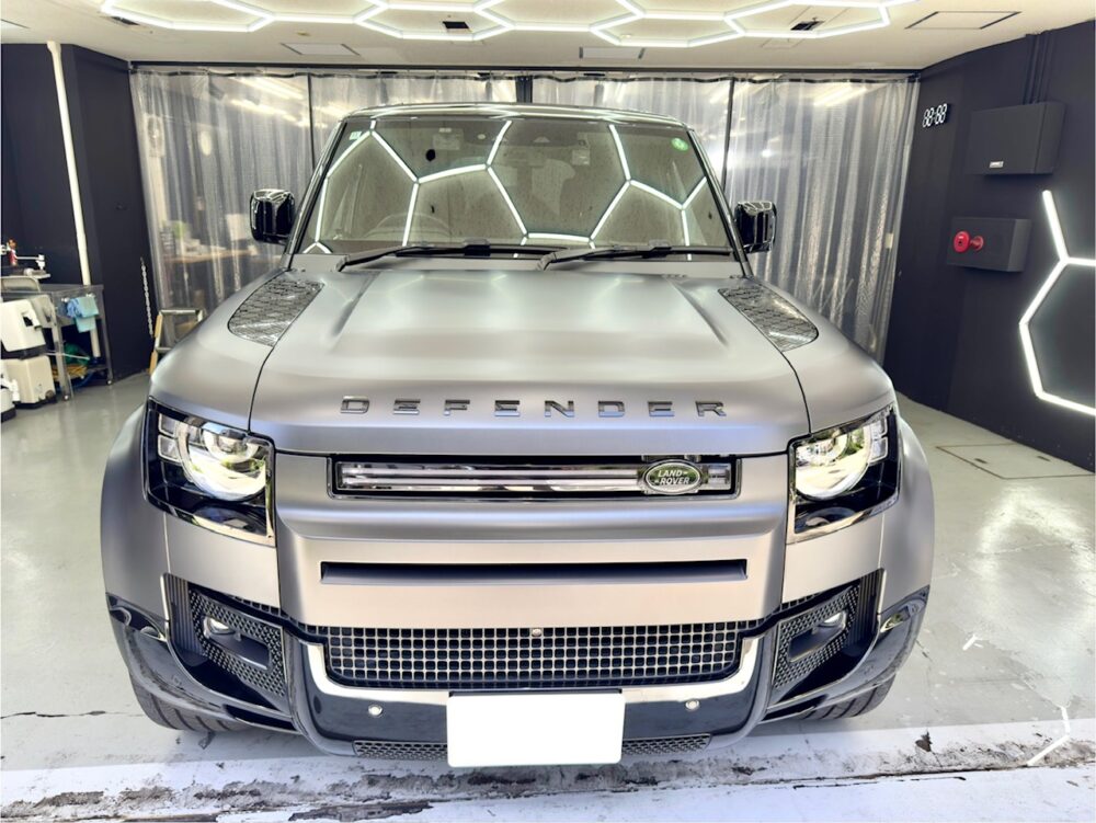 ランドローバー ディフェンダー マット 洗車 コーティング 横浜 西区 戸部町