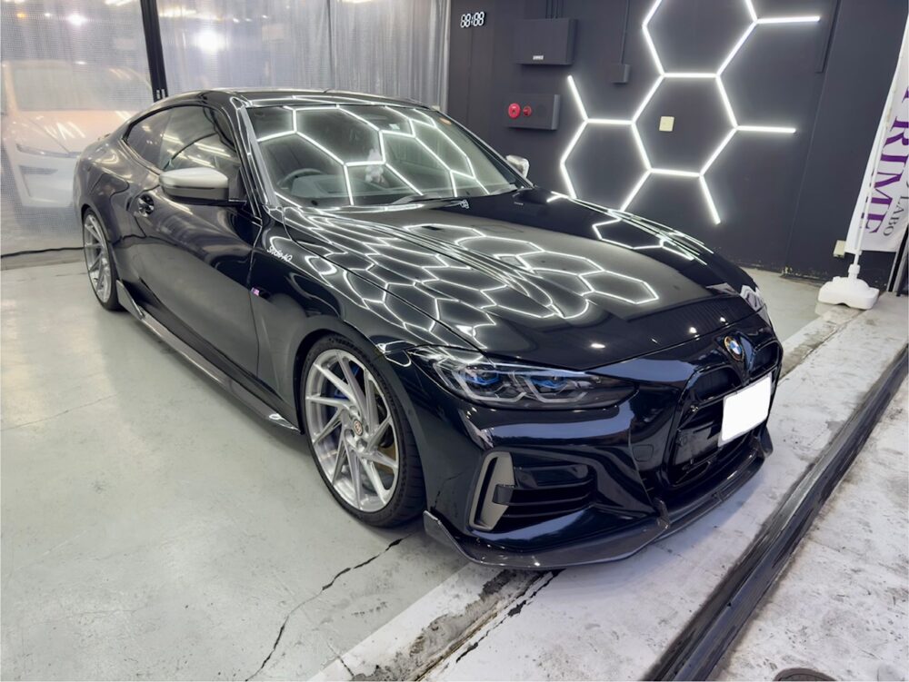 BMW M440i 車高短 セラミックコーティング ガラスコーティング 横浜 みなとみらい ランドマークタワー クイーンズスクエア横浜