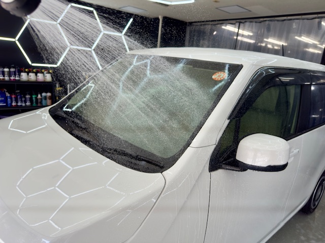 ホンダ NWGN 純水洗車 すすぎ