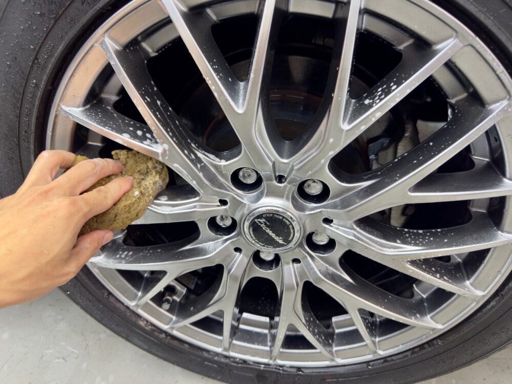 マークX ホイール 洗車
