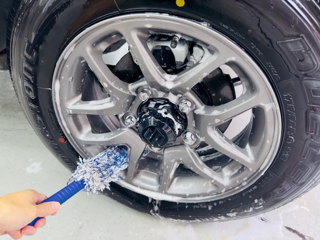 ジムニー ホイール 洗車