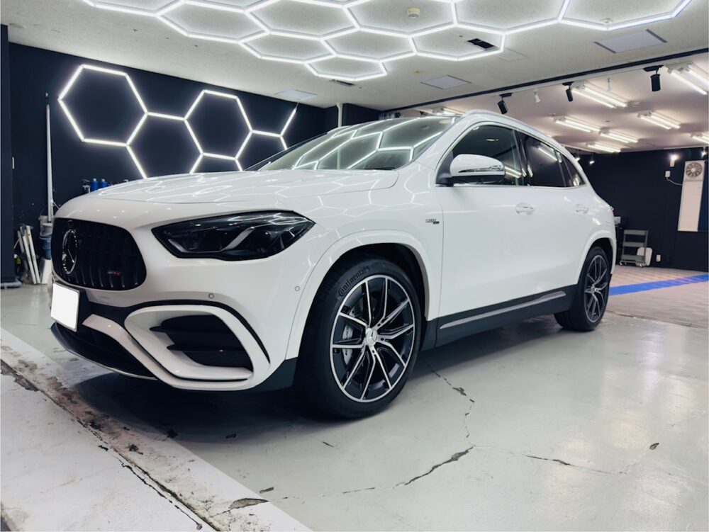 【PRIMEセラミックコーティングEXE】メルセデスベンツ GLA プライムセラミックコーティング他 横浜市保土ヶ谷区