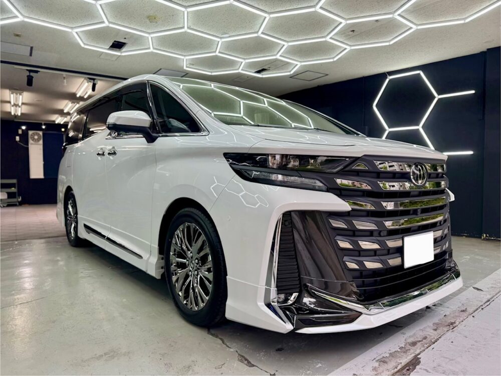 ヴェルファイア コーティング 安い 早い 綺麗 横浜 山下公園 マリンタワー 横浜ハンマーヘッド そごう横浜