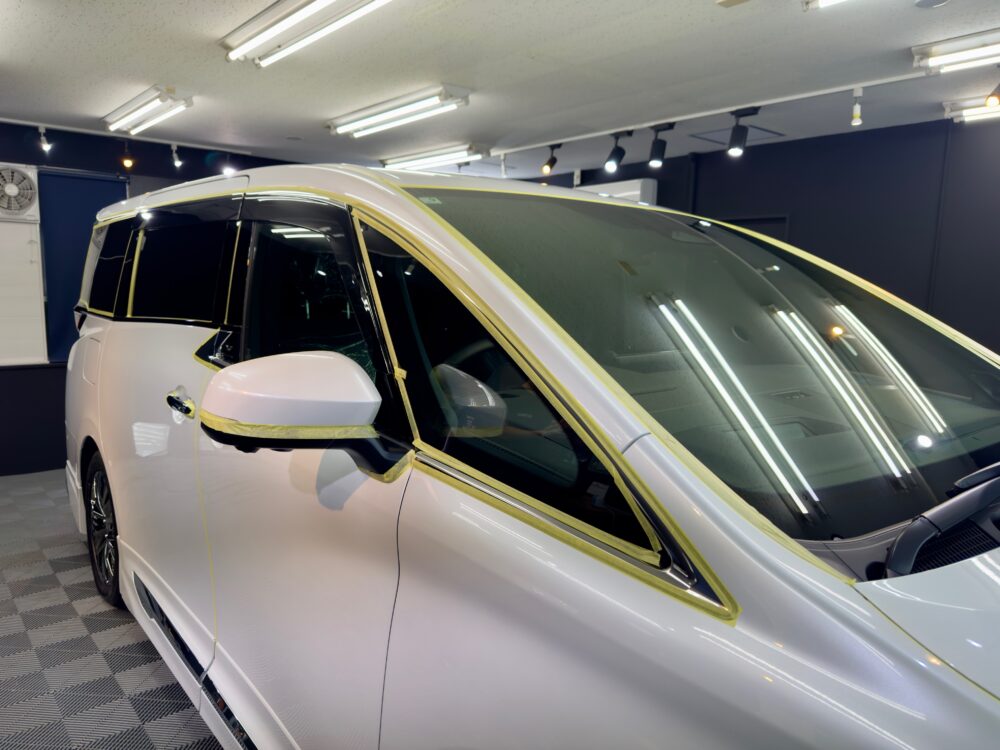 ヴェルファイア マスキングテープ 養生 保護