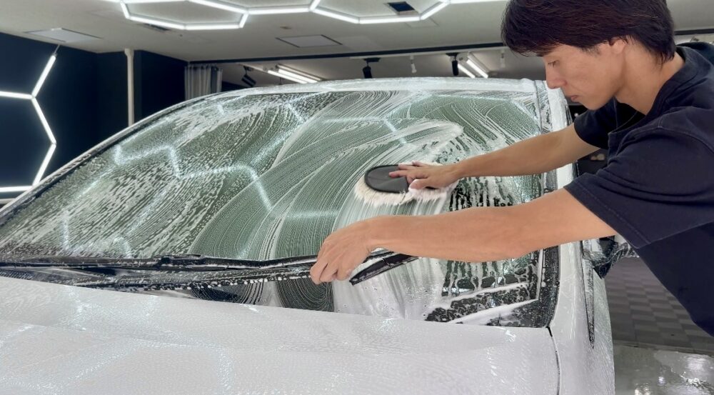 ヴェルファイア ムートン洗車 ムートングローブ 横浜