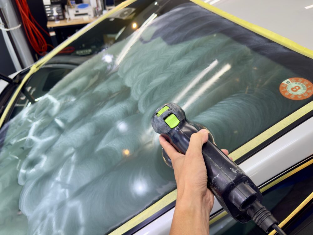 ヴェルファイア 窓ガラスコーティング 油膜除去 横浜