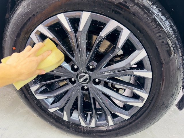 日産 エクストレイル ホイール 洗車 横浜