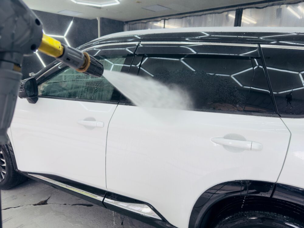 日産 エクストレイル 高圧洗浄 洗車 横浜