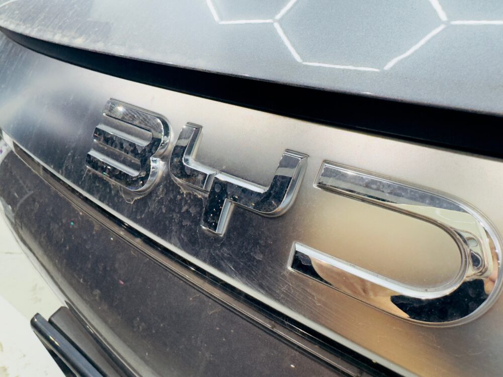 BYD アット３ エンブレム周り 汚れ