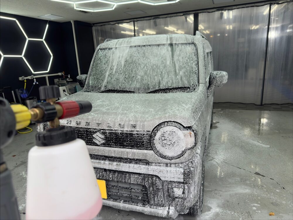 スズキ ハスラー フォームガン 泡洗車 横浜 西区