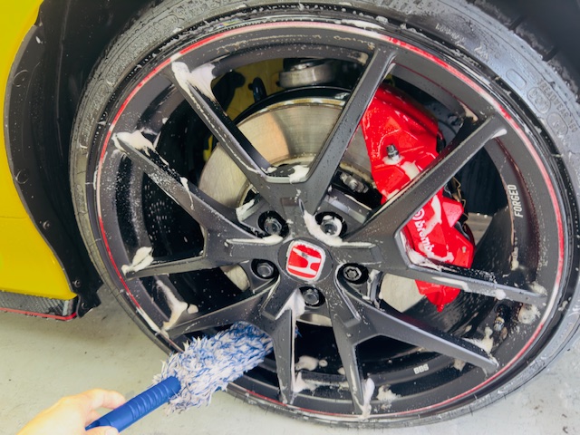 ホンダ シビック タイプR ホイール洗浄