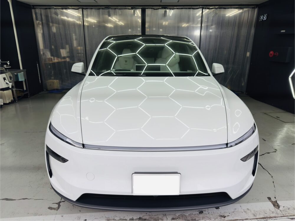 テスラモデルY セラミックコーティング ガラスコーティング 横浜 西区 戸部町