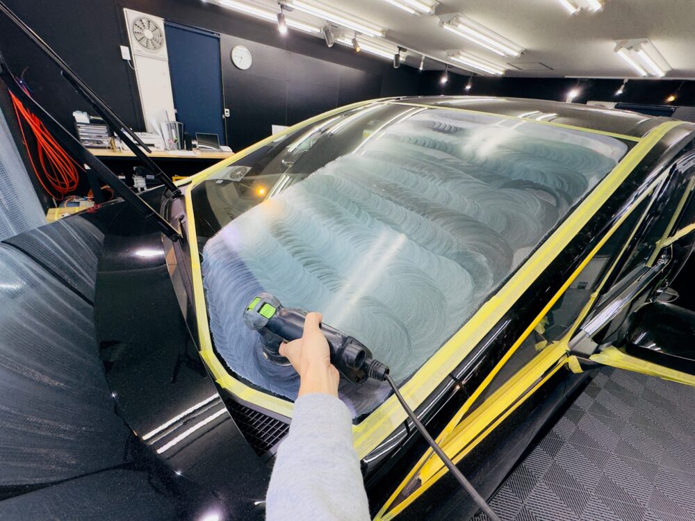 ヴェルファイア GR 油膜取り 横浜