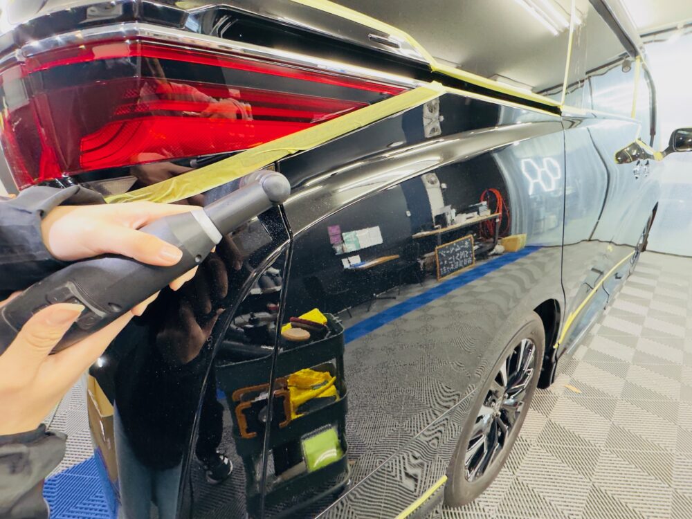 ヴェルファイア GR 磨き作業 横浜