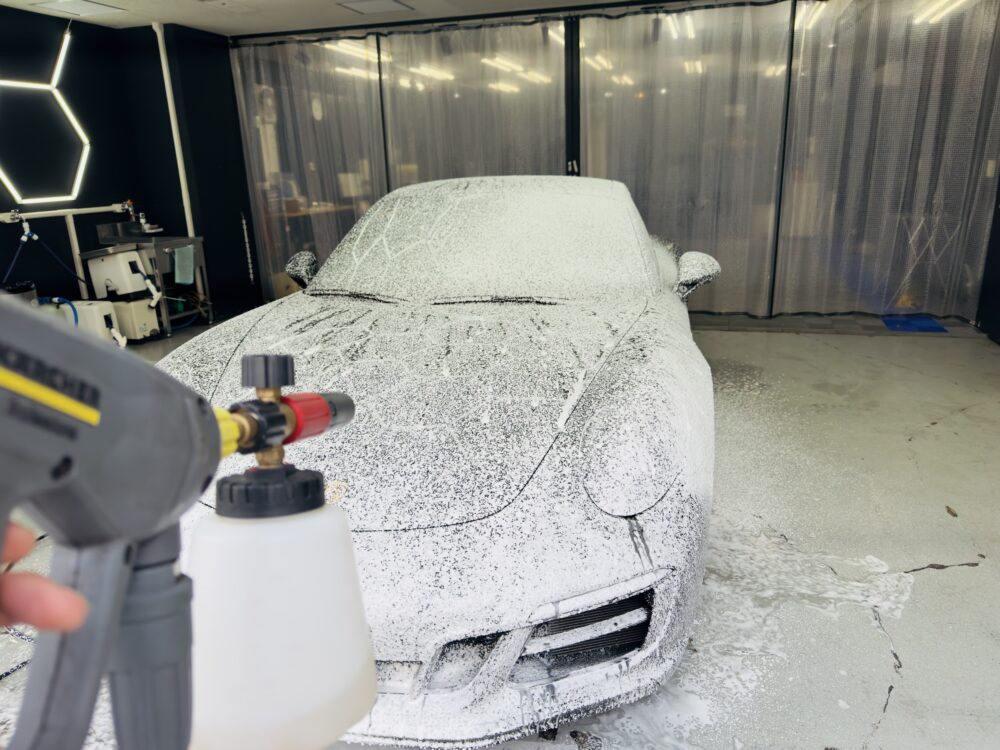 ポルシェ911 中性シャンプー フォームガン スノーフォーム 横浜