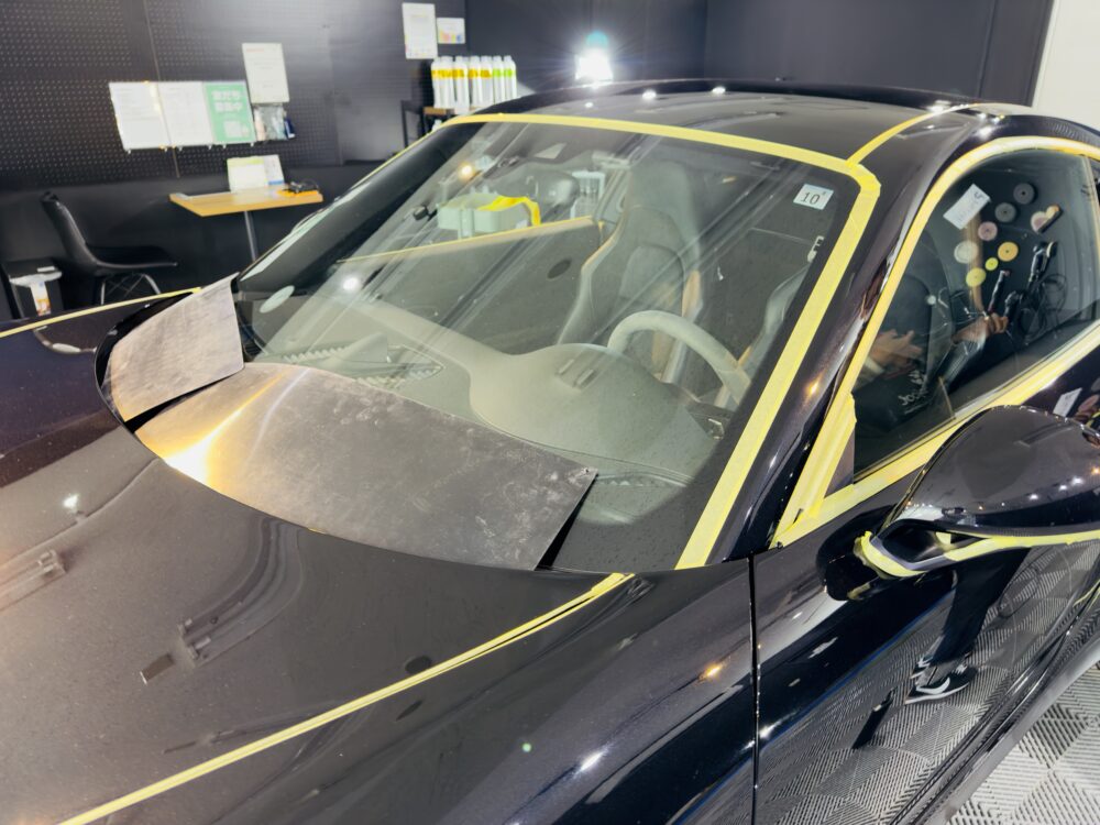 ポルシェ911 マスキング 養生