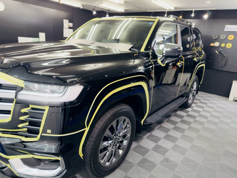 ランドクルーザー300 マスキングテープ 養生 横浜