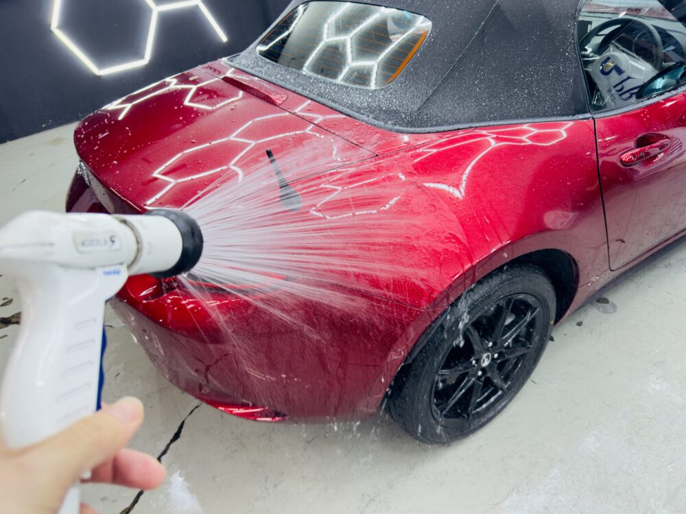 マツダロードスター 純水 純水洗車 横浜