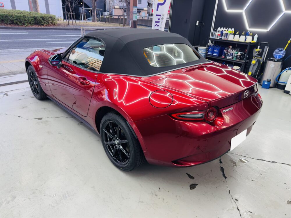マツダロードスター コーティング 安い 早い 綺麗 横浜